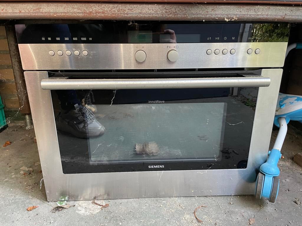 Siemens combi-oven met slecht werkende magnetronfunctie, Gebruikt, 60 cm of meer, Oven met grill, Inbouw