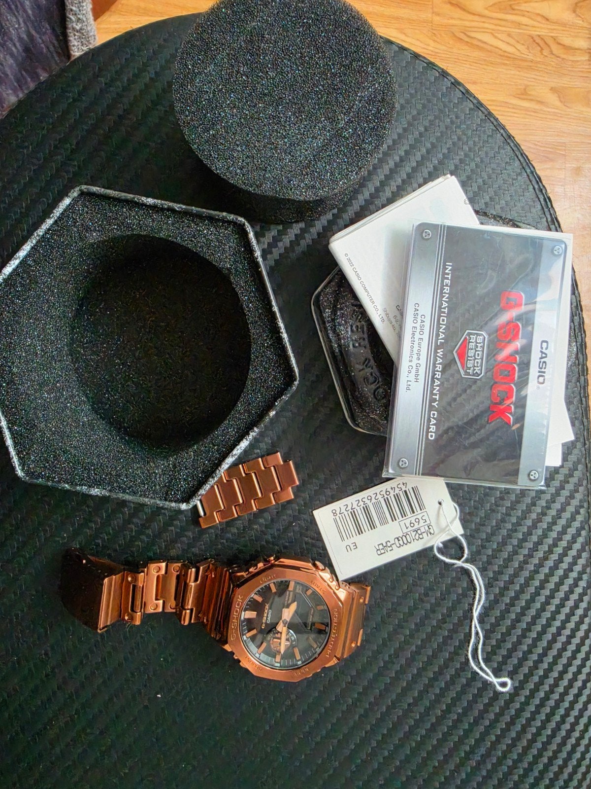 Casio G-Shock GM-B2100GD-5AER Full Metal Roségoud, Sieraden, Tassen en Uiterlijk, Horloges | Heren, Staal, Polshorloge, Ophalen of Verzenden