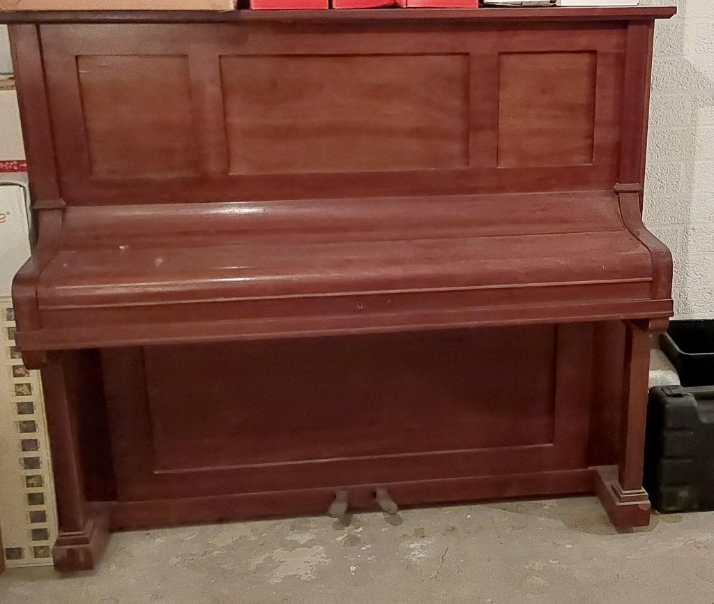 piano, Muziek en Instrumenten, Piano's, Gebruikt, Piano, Bruin, Ophalen
