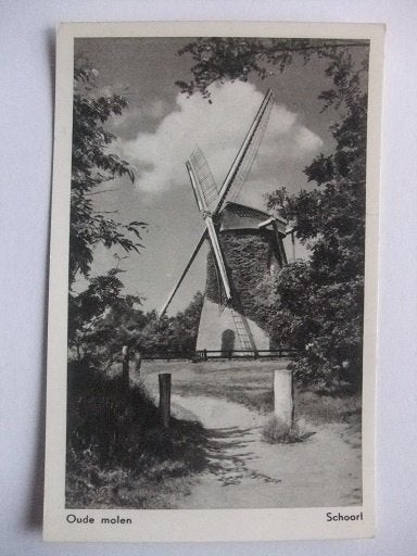 P278 Schoorl - Oude molen, Verzenden, 1940 tot 1960, Ongelopen, Noord-Holland