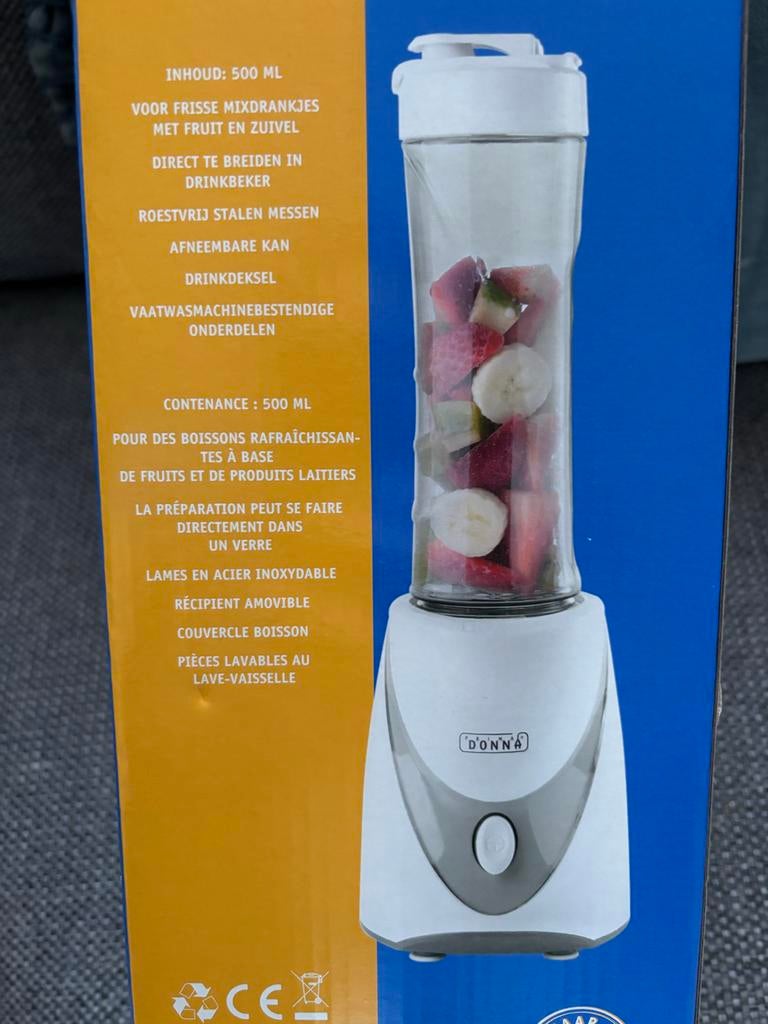 Prima Donna Personal Blender - Nieuw in doos, Ophalen of Verzenden, Nieuw, Blender to go