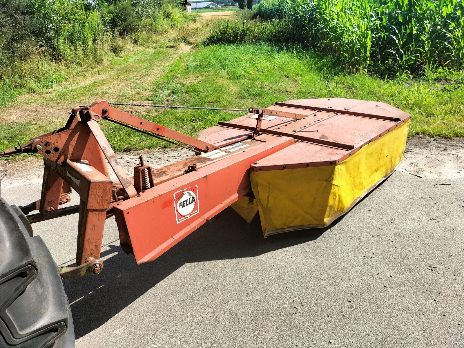Schudder cyclomaaier schijvenmaaier mestverspreider, Ophalen, Fruitteelt, Grondbewerking