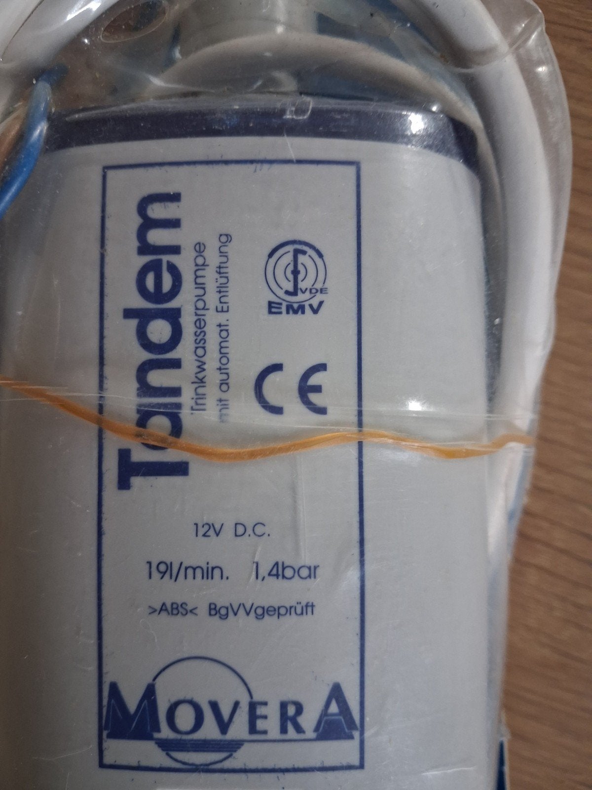 Movera Tandem Dompelpomp 12V DC 19l/min 1.4bar, Ophalen of Verzenden, Nieuw