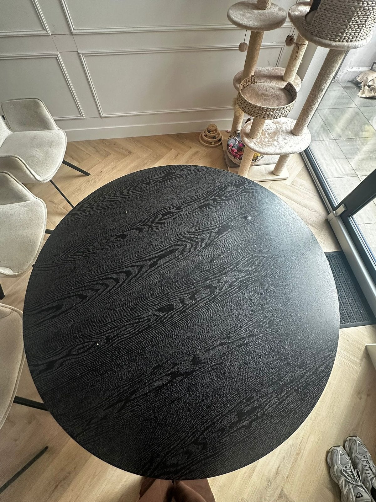 Eetkamer set ronde tafel 4 stoelen!, Huis en Inrichting, Ophalen, Gebruikt