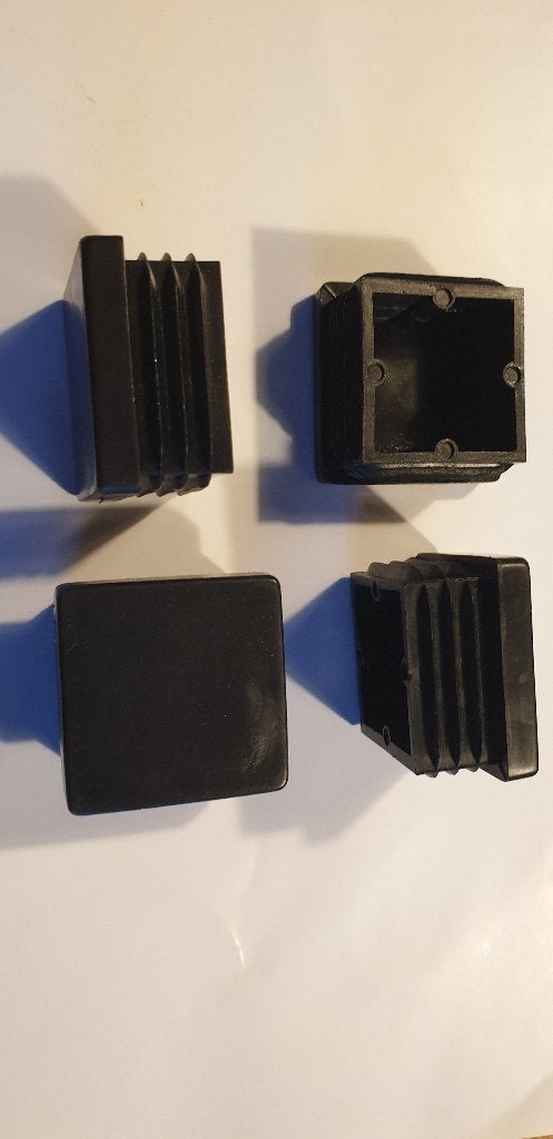 Insteekdoppen vierkant 30 x 30 mm zwart, 4 stuks, Vierkant, Nieuw, Ophalen of Verzenden, Minder dan 50 cm