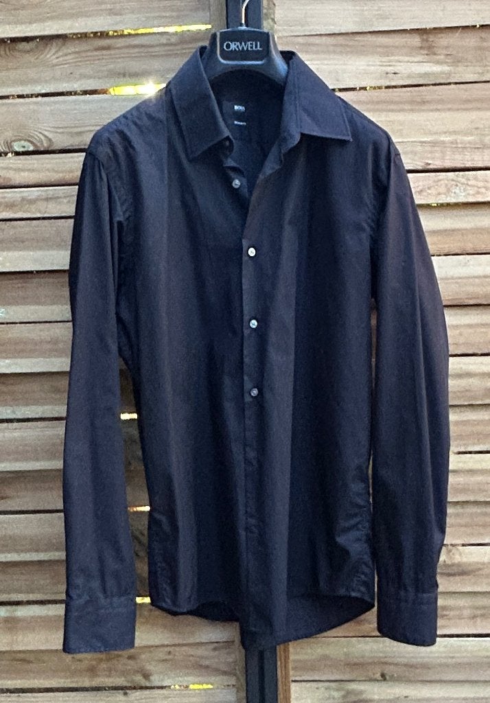 Hemd Hugo Boss , Maat 40, Kleding | Heren, Overhemden, Zwart, Gedragen, BOSS Hugo Boss, Halswijdte 39/40 (M)