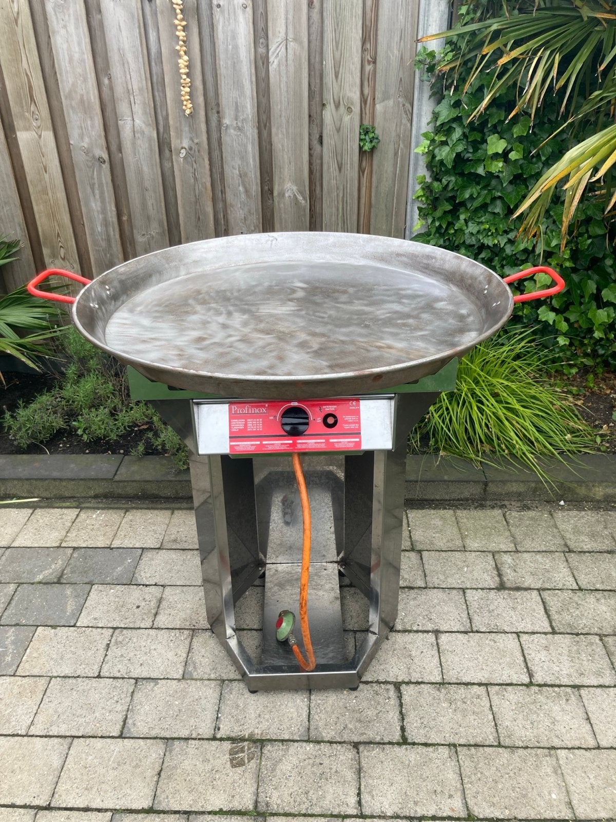 Hendi Fiesta 800 profinox PaellaPan met Gasbrander, Ophalen, Zo goed als nieuw