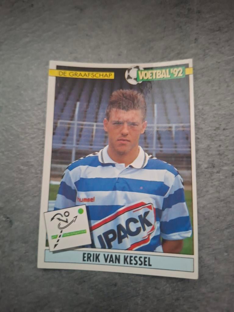 Panini sticker Voetbal 92. Erik van Kessel De Graafschap., Verzenden, Zo goed als nieuw, Sticker
