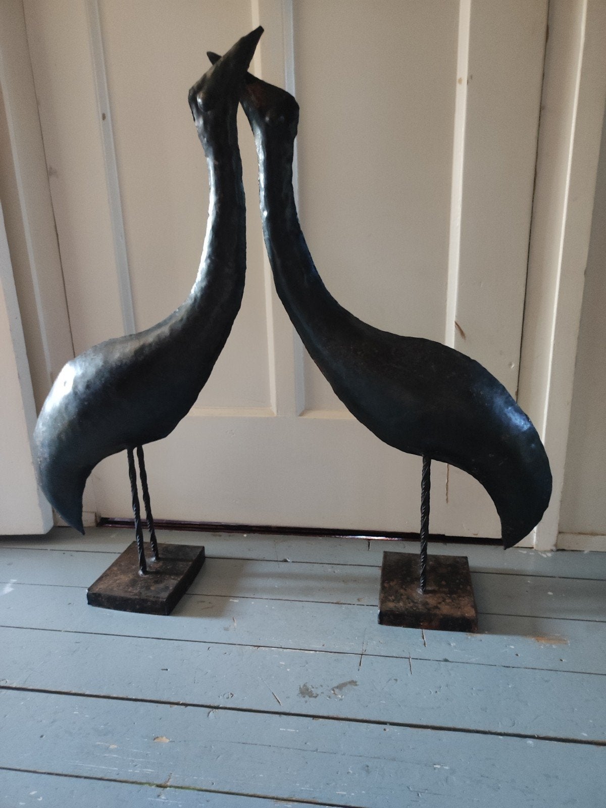 Metalen (kraan)vogel, Antiek en Kunst, Kunst | Designobjecten, Ophalen