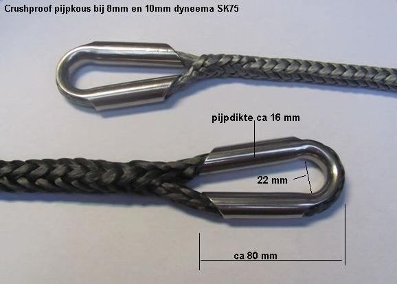 HMPE (Dyneema vervanger/huismerk) liertouw d= 10 mm 9 ton, Info@alletouw.nl, Nieuw, Ophalen of Verzenden, Trekwei 13
