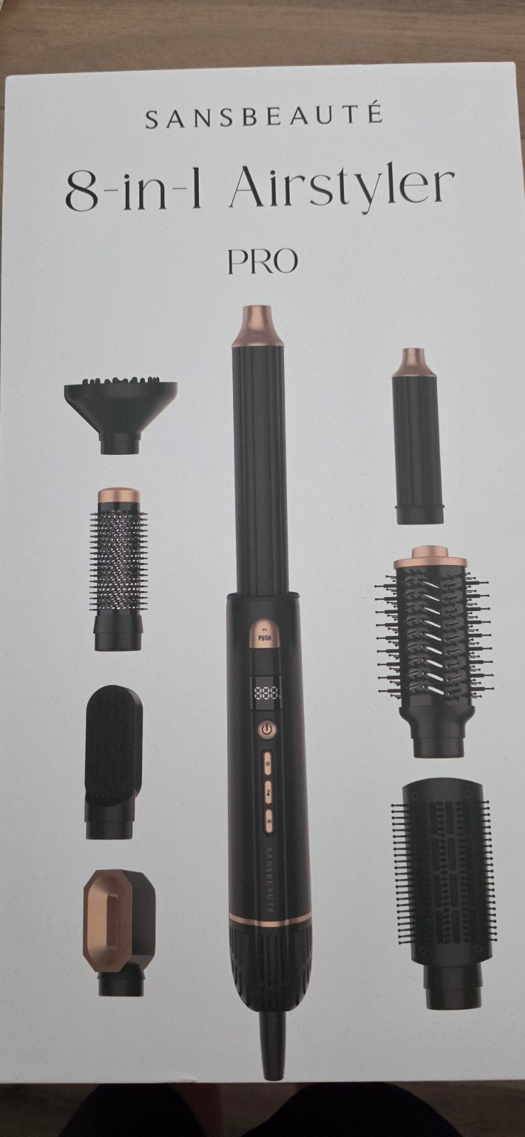 SANSBEAUTÉ 8-in-1 Airstyler PRO - Complete Haarstyling Set, Ophalen, Zo goed als nieuw, Haarverzorging