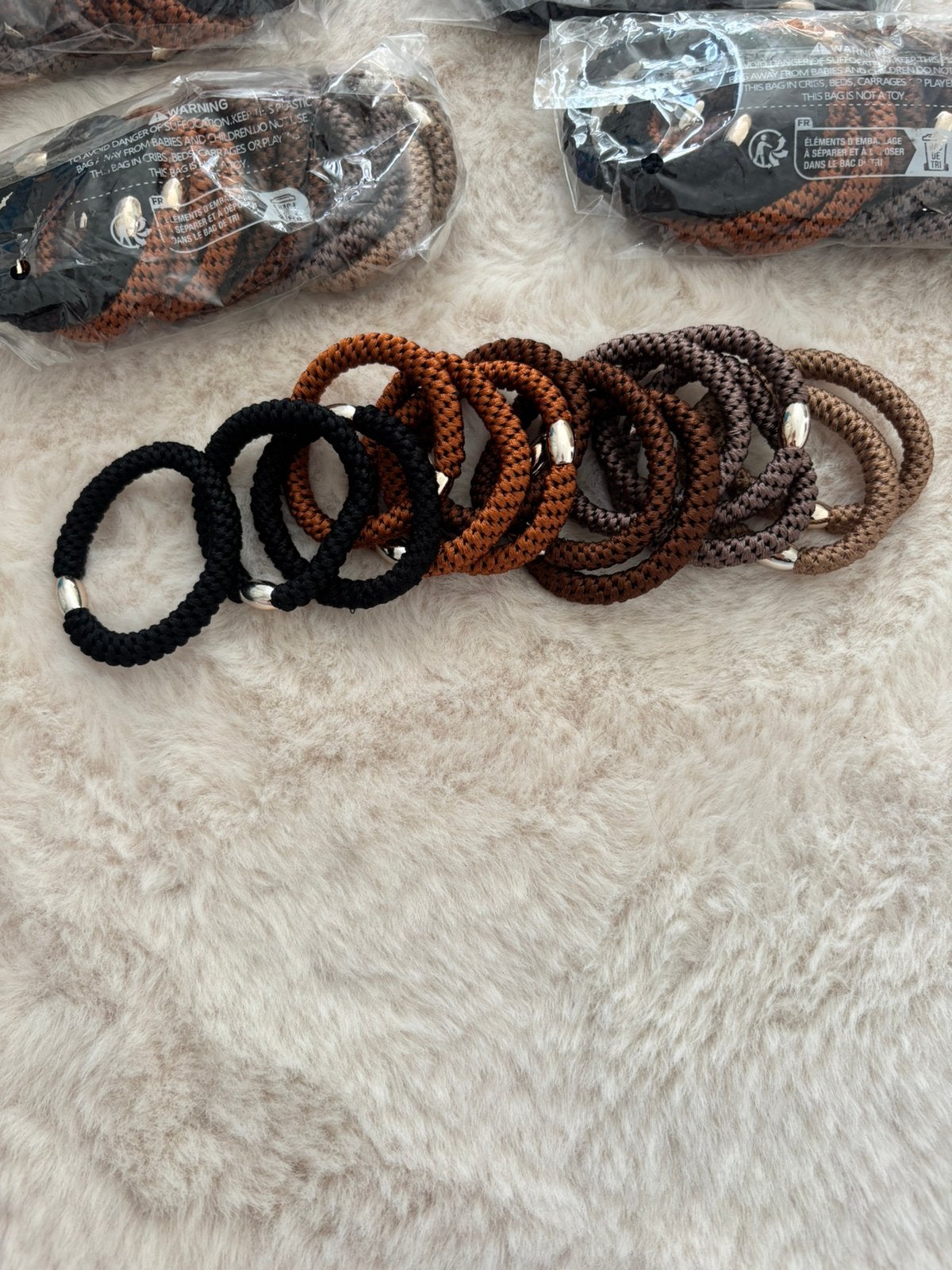 Elastieken / armbanden voor haar / 15 stuks per zak, Ophalen, Nieuw, Overige kleuren