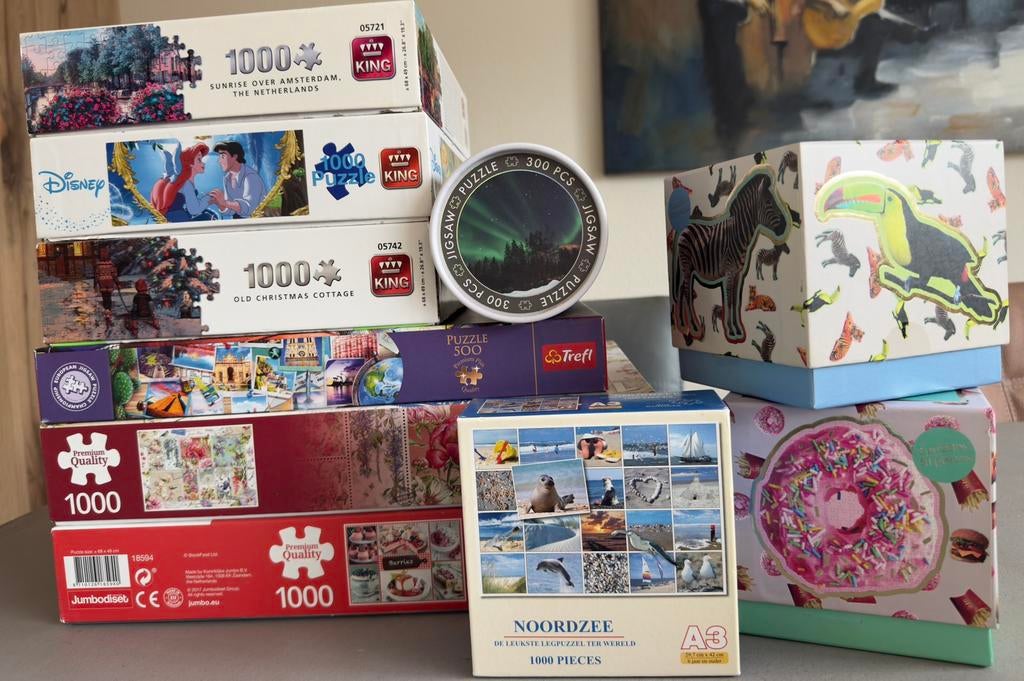 Diverse leuke puzzels ! Zie omschrijving en foto’s!, Hobby en Vrije tijd, Denksport en Puzzels, Ophalen of Verzenden, Zo goed als nieuw