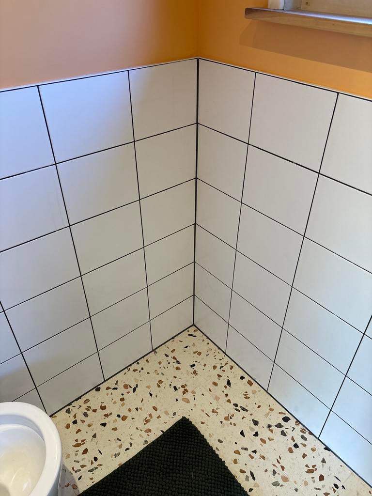Restant badkamertegels, 4m2 Hornbach Rako wit mat 20 x 25, Ophalen of Verzenden, Zo goed als nieuw, Minder dan 5 m², 20 tot 40 cm