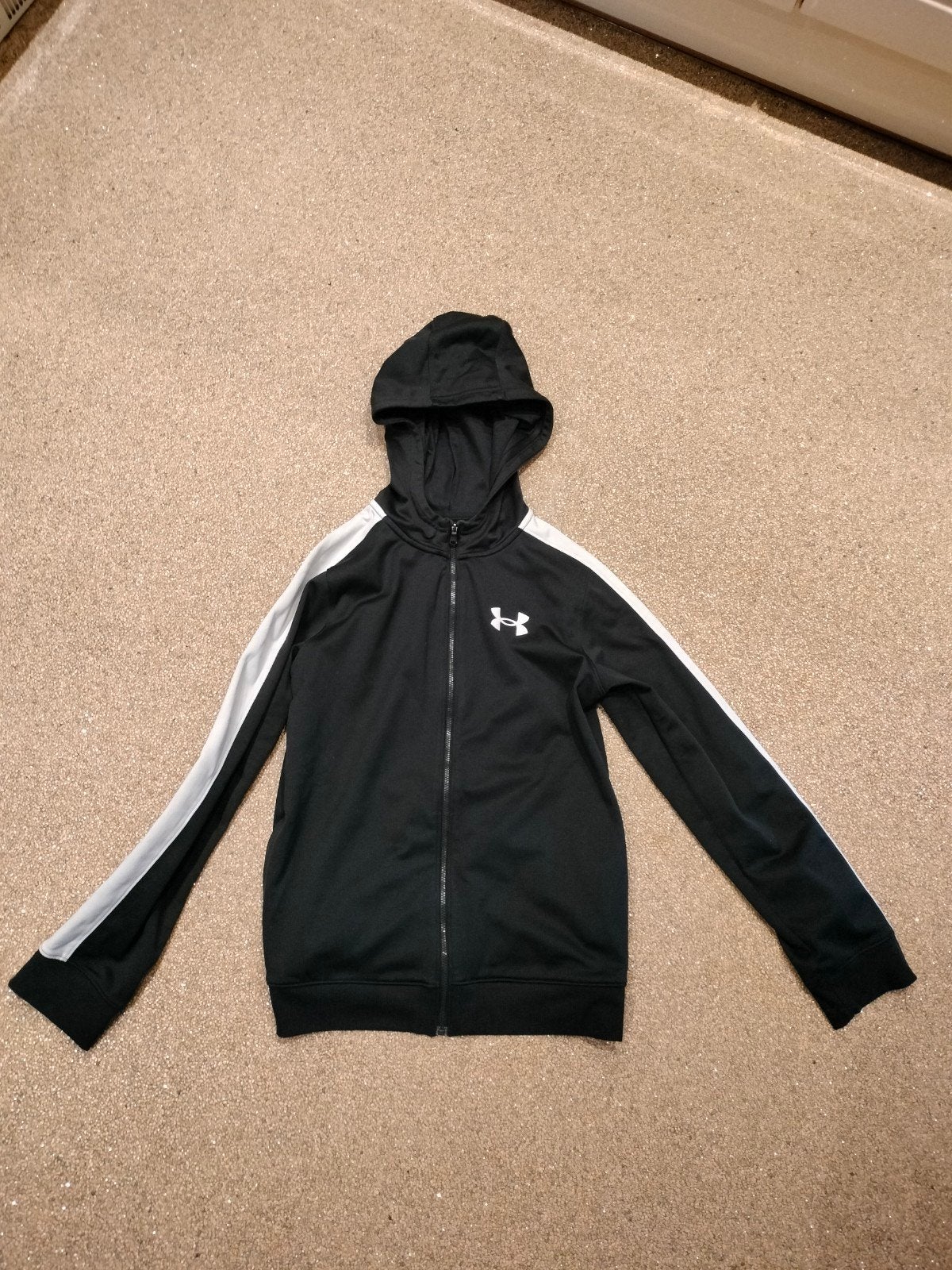 Under armour Trainingsjack Zwart maat 152-158, Ophalen of Verzenden, Under Armour