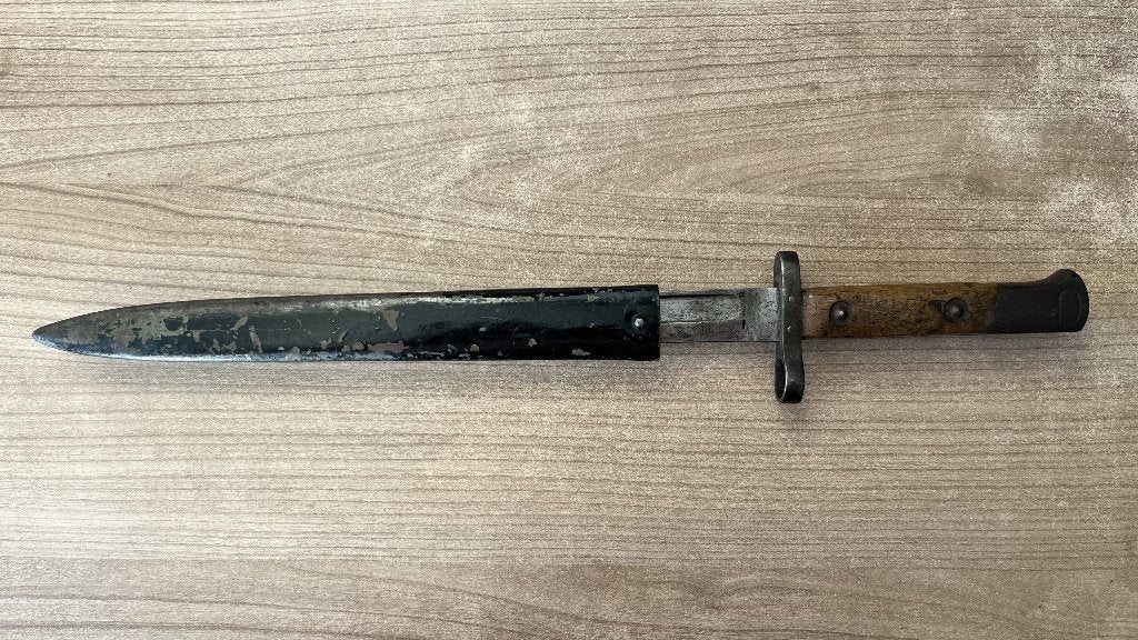 Foto 10 van Originele Oostenrijks-Hongaarse Mannlicher M1895 bajonet