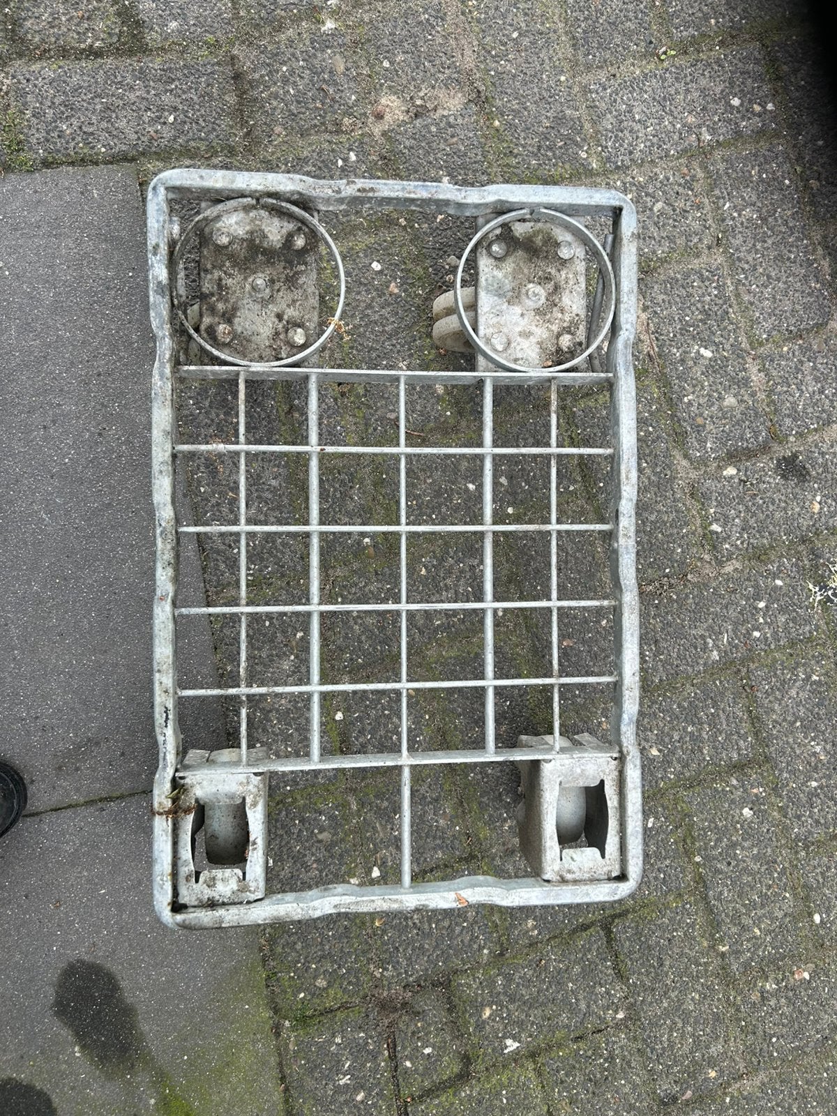 IJzer transport hondje super degelijk, Doe-het-zelf en Verbouw, Transportwagens, 100 liter of meer, Ophalen, Zo goed als nieuw