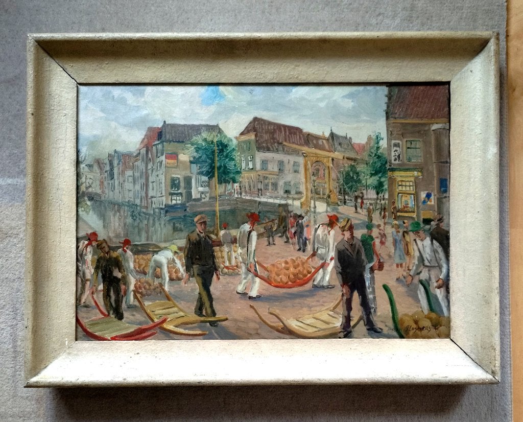 ==KAASMARKT in ALKMAAR==Toon Pluijmers 1910-1967==, Antiek en Kunst, Ophalen of Verzenden