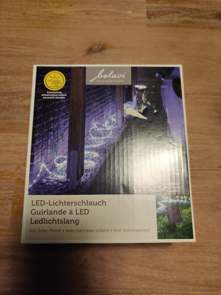 Buiten LED lichtslang op zonne-energie, Zonne-energie, Kunststof, Minder dan 50 watt, Ophalen of Verzenden