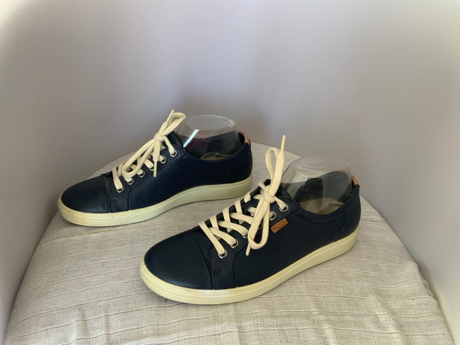 Ecco 39 leren donkerblauw sneaker, Kleding | Dames, Schoenen, Zo goed als nieuw, Sneakers of Gympen, Blauw, Ophalen of Verzenden