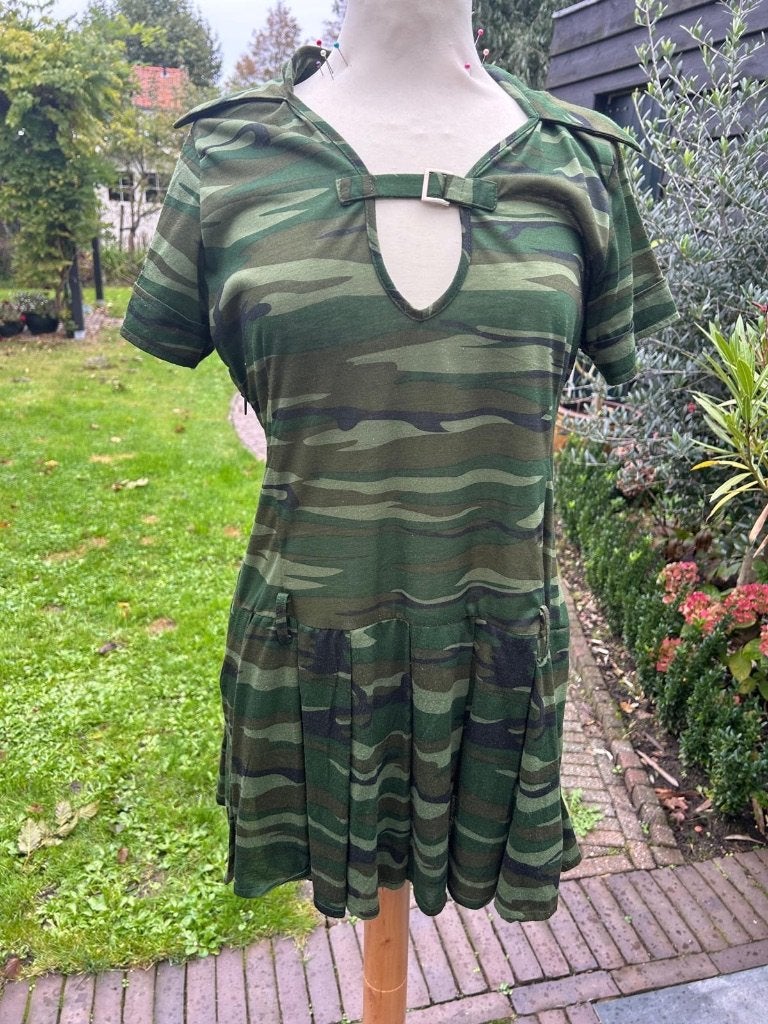 Camouflage Jurkje - Perfect voor Carnaval of Themafeest, Carnaval, Maat 42/44 (L), Ophalen of Verzenden, Onbekend