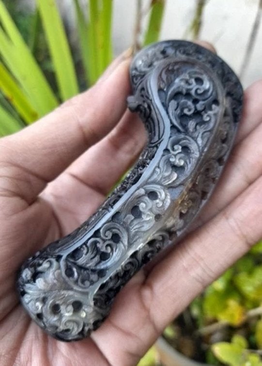 Handle Handvat Grip Kris Surakarta Solo Buffelhoorn HFF01, Natuurlijk materiaal, Verzenden, Overige typen, Zwart