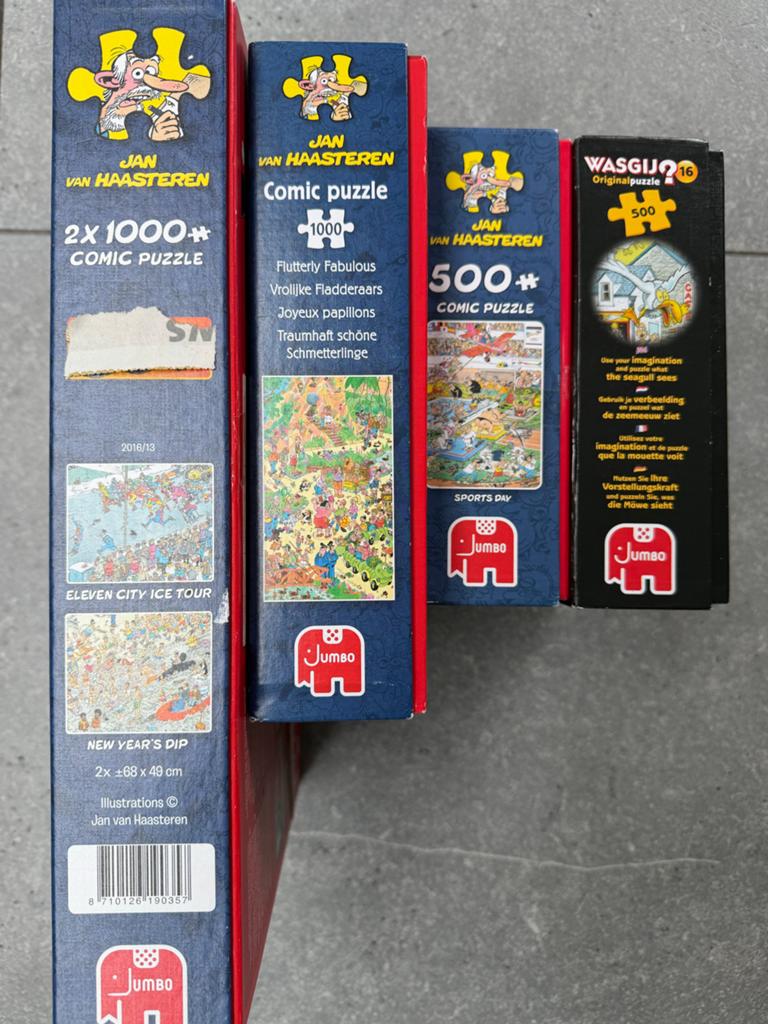 Jan van Haasteren puzzels, Ophalen of Verzenden, 500 t/m 1500 stukjes, Zo goed als nieuw