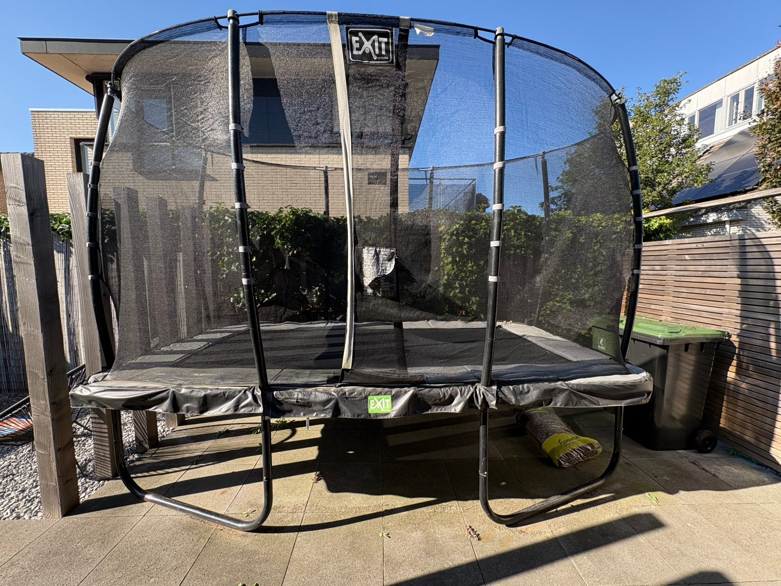 EXIT Elegant trampoline 214x366 cm incl. veiligheidsnet, Ophalen, Zo goed als nieuw