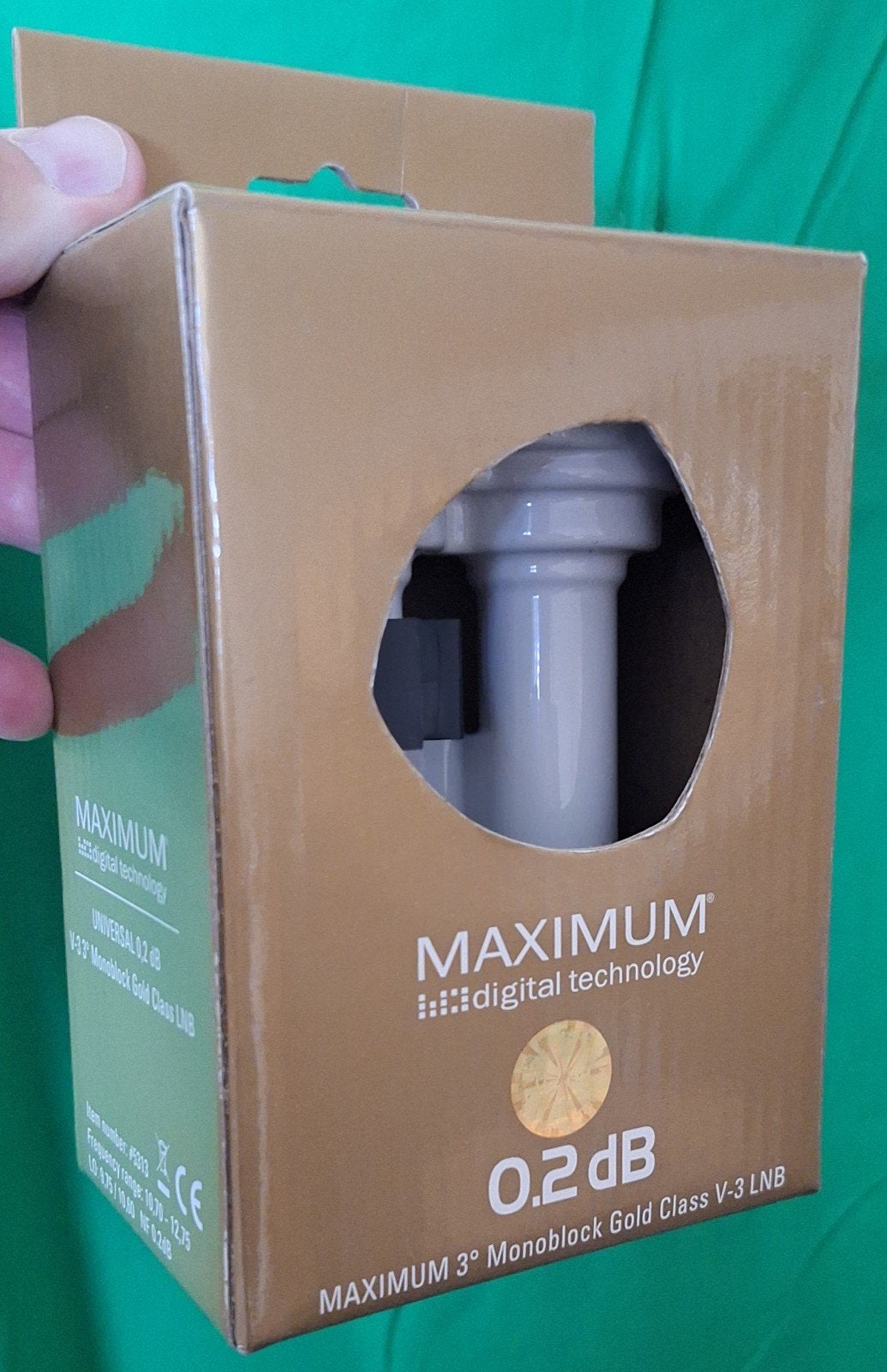 Maximum 3 Monoblock Gold Class V-3 LNB 0.2 dB, Ophalen of Verzenden, Nieuw, (Schotel)antenne, Overige merken