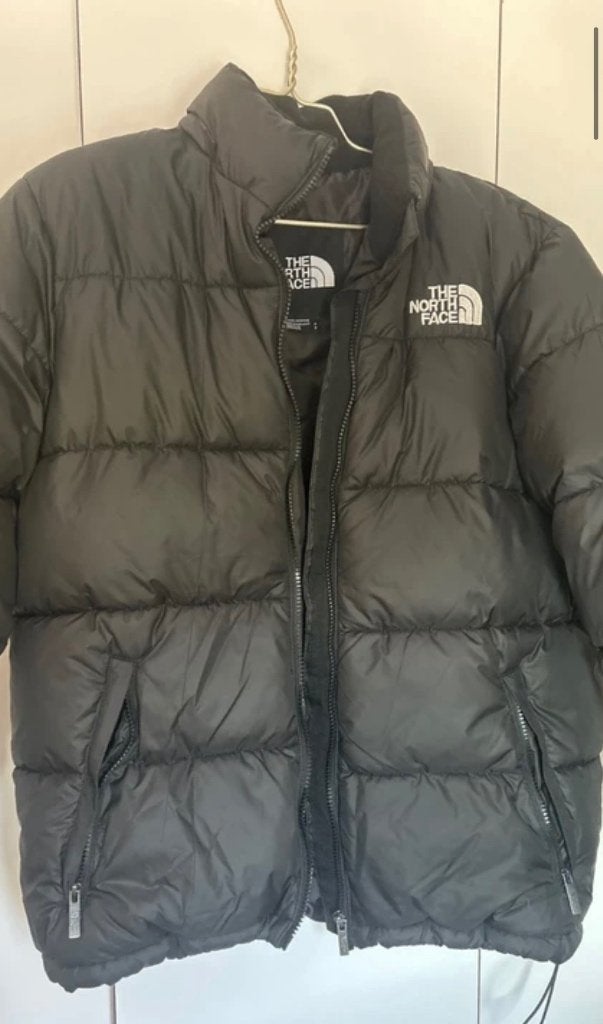 North face puffer jacket with removable hood, Kleding | Heren, Jassen | Winter, Verzenden, Zwart, Nieuw, The North Face
