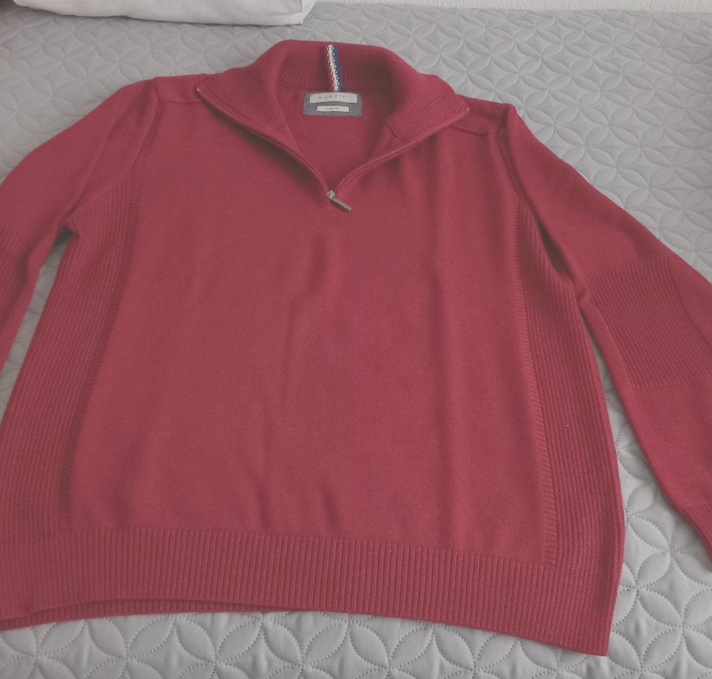 heren (schippers)trui - BUGATTI- mt xl - steenrood, Bugatti, Overige maten, Ophalen of Verzenden, Zo goed als nieuw