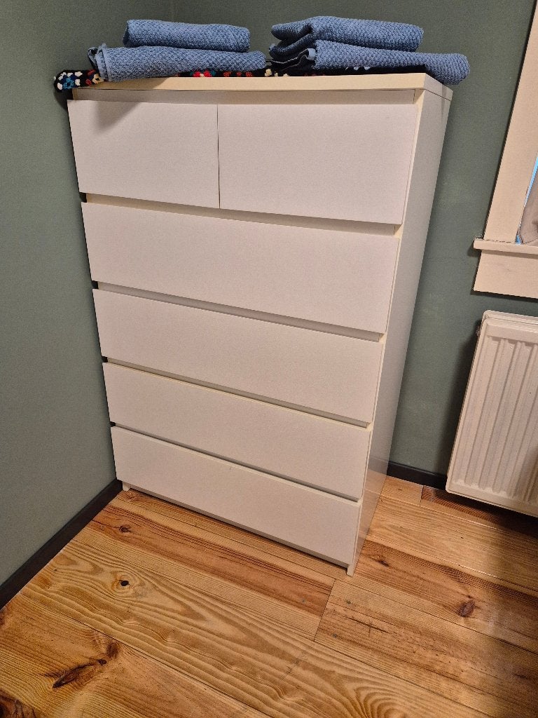 Malm ladekast, Ophalen, Overige materialen, 5 laden of meer, 100 tot 150 cm