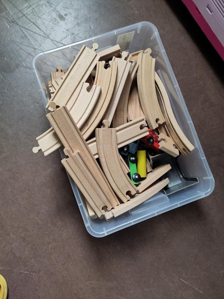 Houten treinbaan ikea, Ophalen, Zo goed als nieuw
