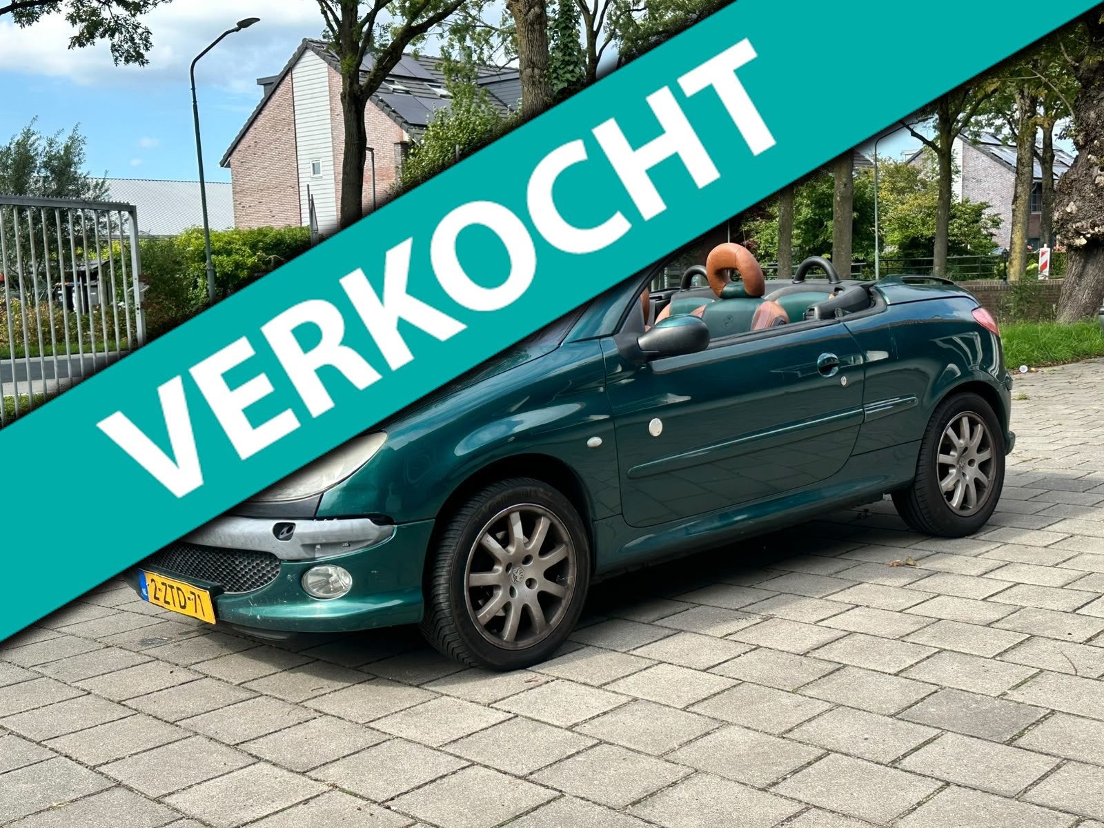 Peugeot 206 CC 1.6-16V Roland Garros, Voorwielaandrijving, Gebruikt, 4 cilinders, Cabriolet