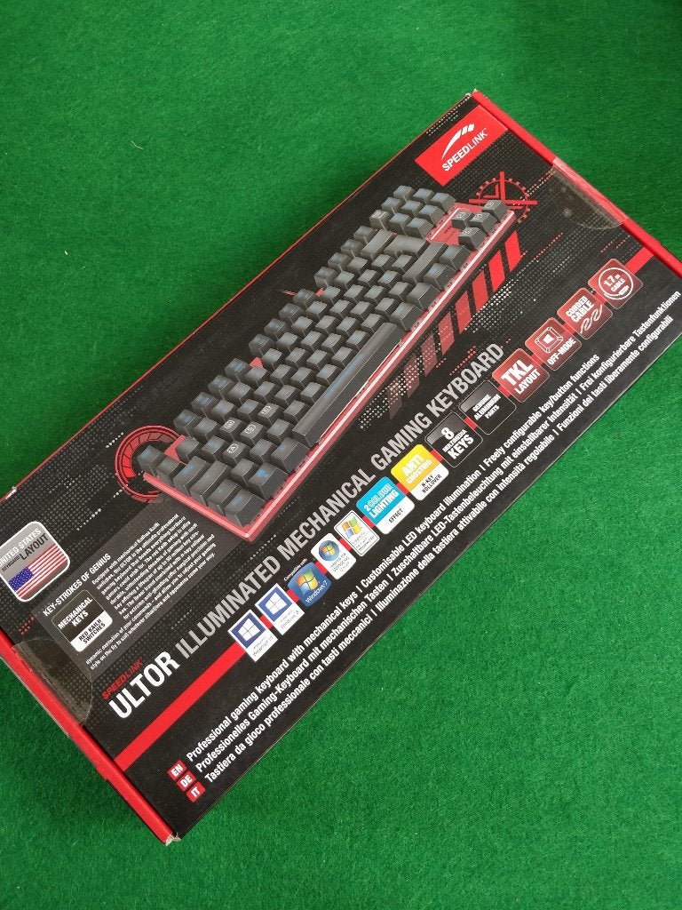 Ultor Tenkeyless (TKL) Mechanical Keyboard (red switches), Ultor, Ophalen of Verzenden, Zo goed als nieuw, Qwerty