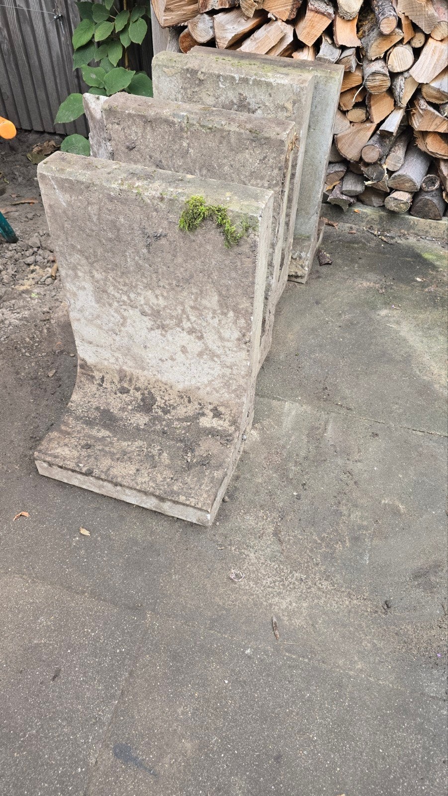 L elementen betonblokken tuin, Ophalen, Gebruikt, Beton, Overige typen