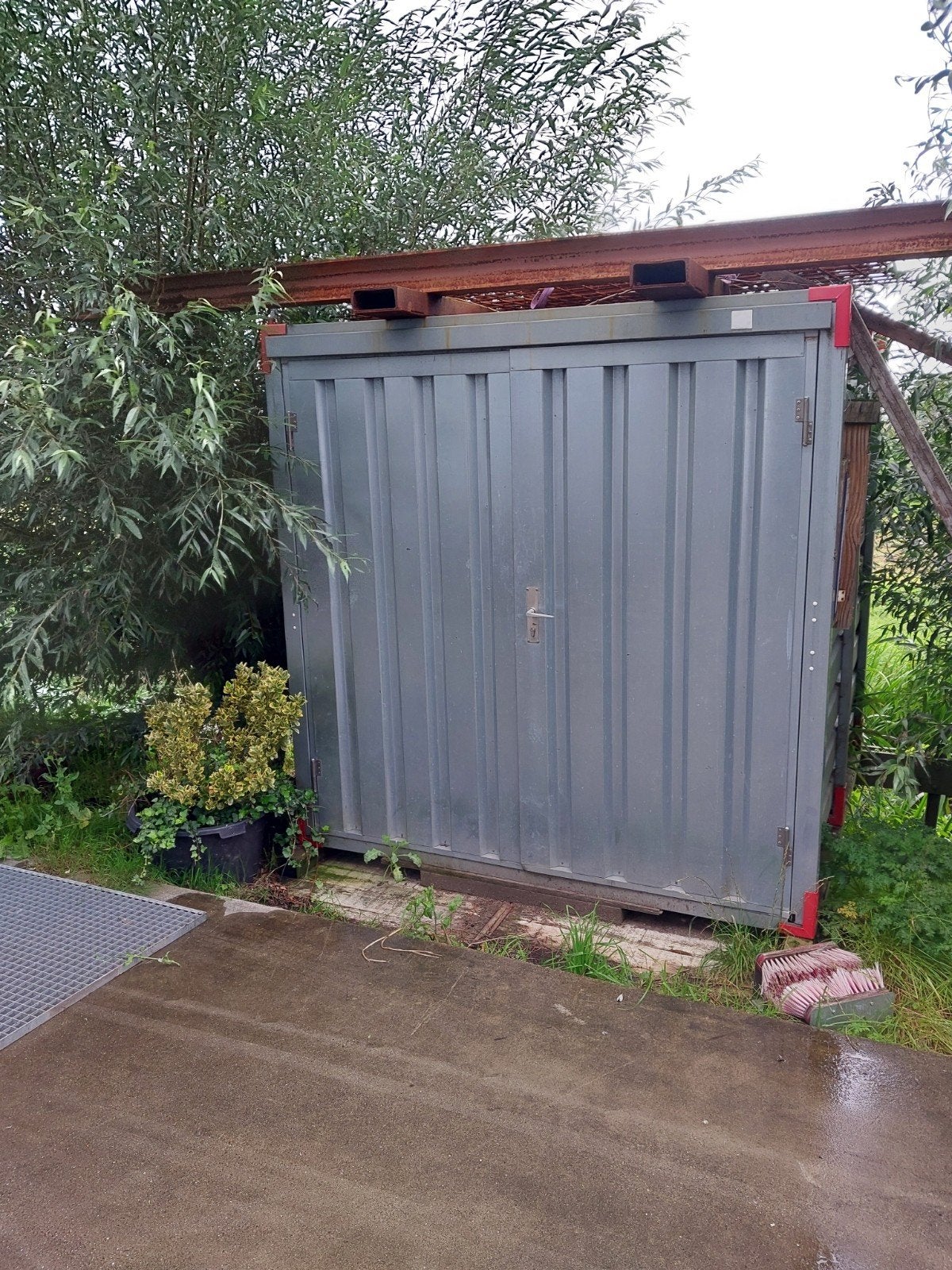 opslag container bergruimte, Ophalen, Zo goed als nieuw, Metaal, Containerberging