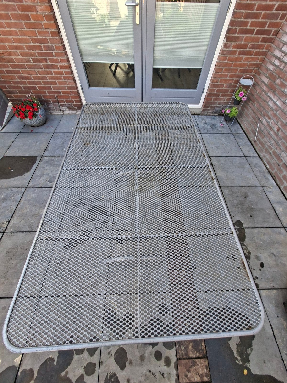 gratis tuintafel, Ophalen, Gebruikt, Rechthoekig, Overige materialen