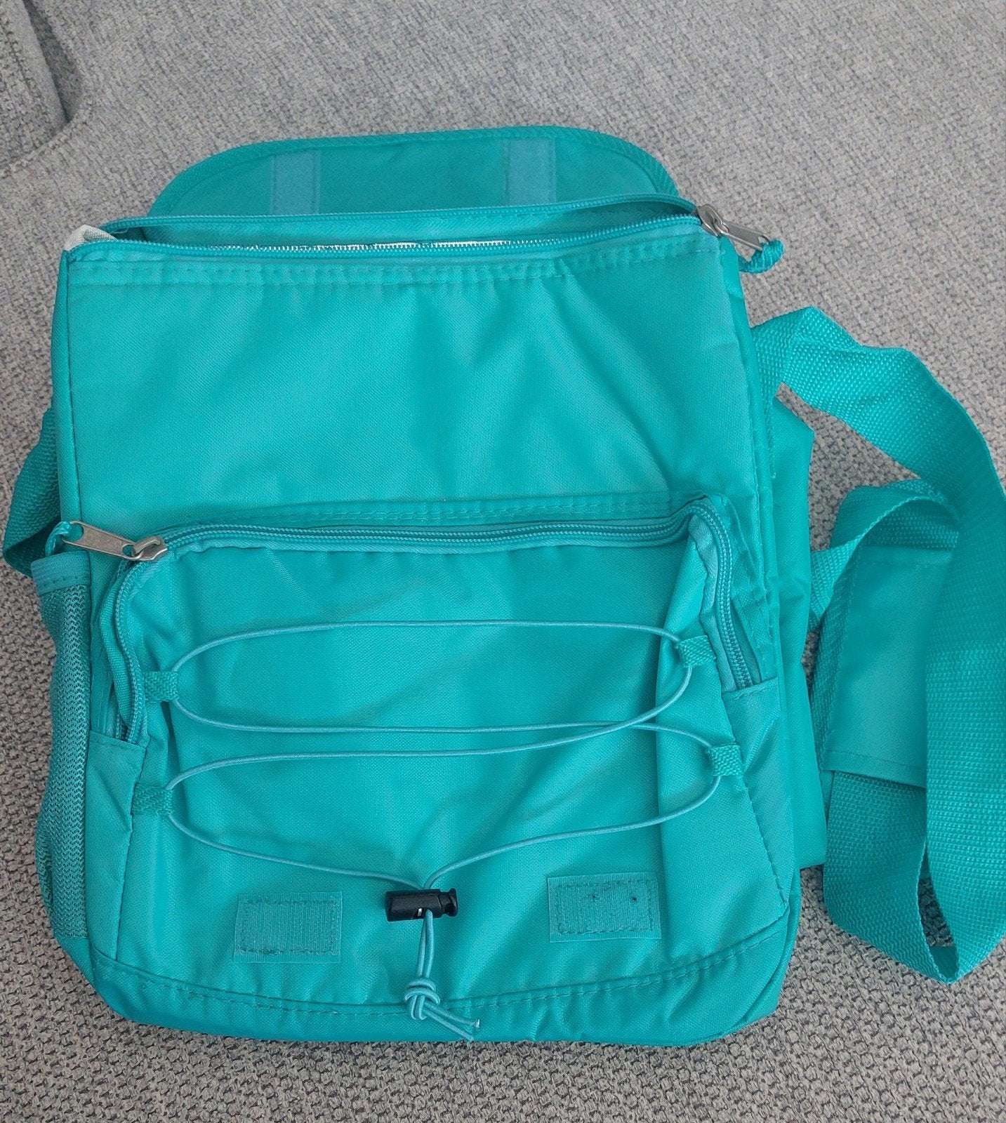 turquoise koeltas, Ophalen of Verzenden, Gebruikt, Koeltas, Koelelement