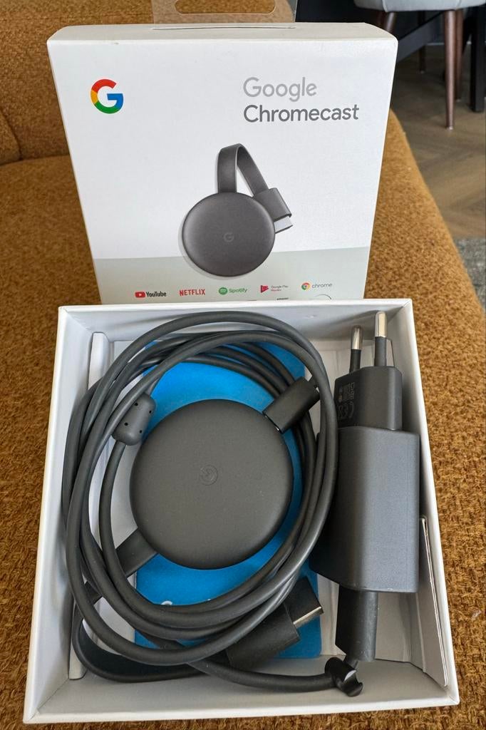 Google Chromecast (3e generatie) - Nieuw in doos HD, Ophalen of Verzenden, Nieuw, HDMI