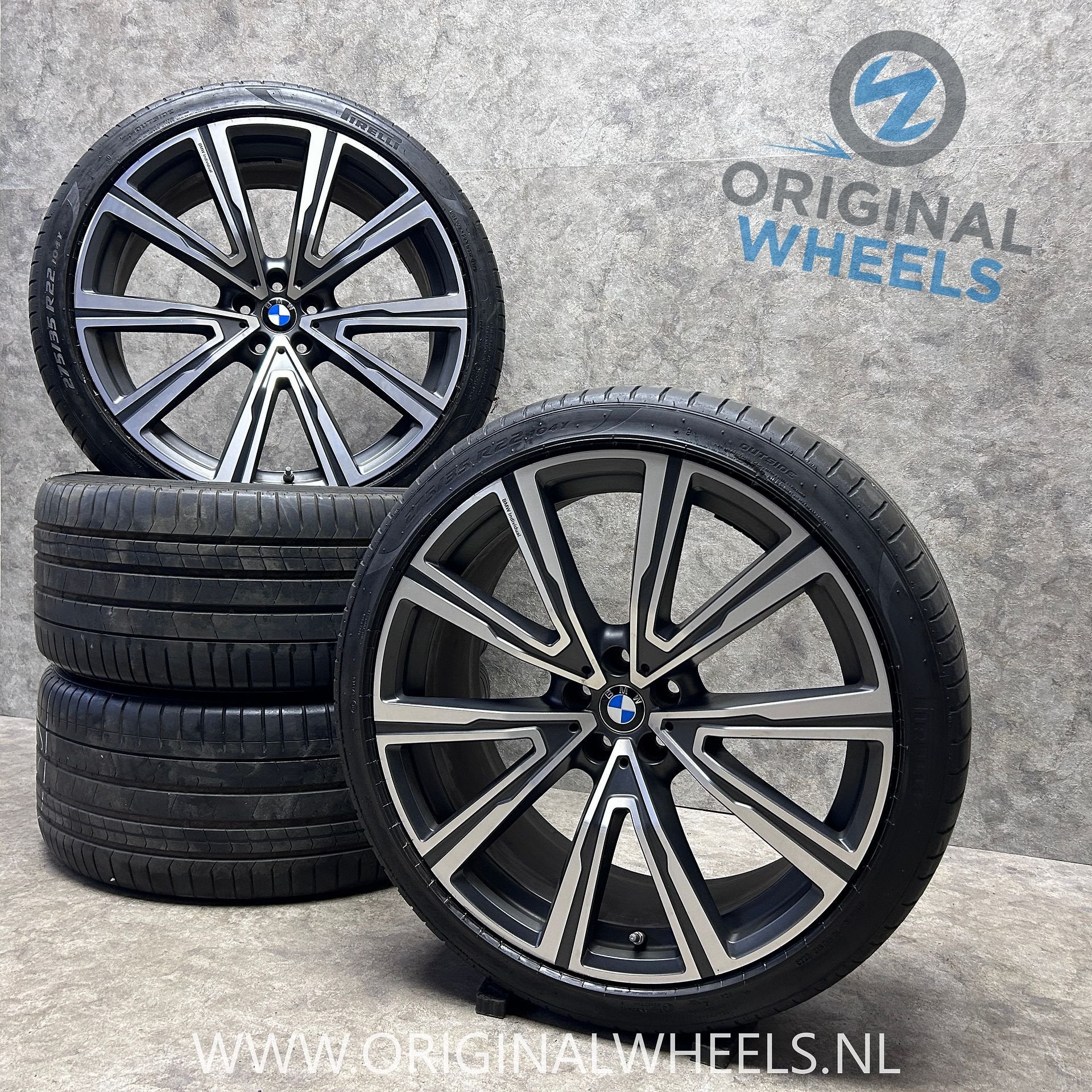 22 inch originele velgen + zomerbanden BMW X5 X6 746, Gebruikt, -, 275 mm, -