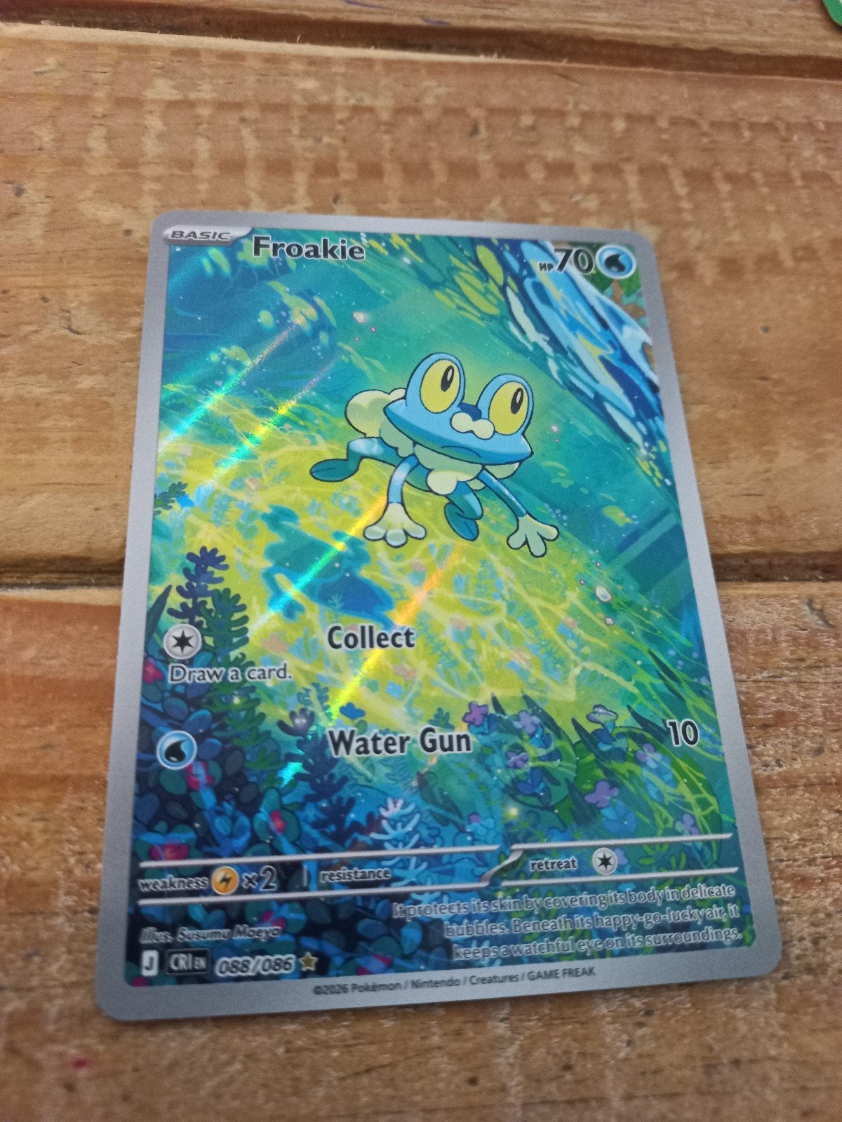 Froakie, Ophalen of Verzenden, Zo goed als nieuw, Losse kaart, Foil