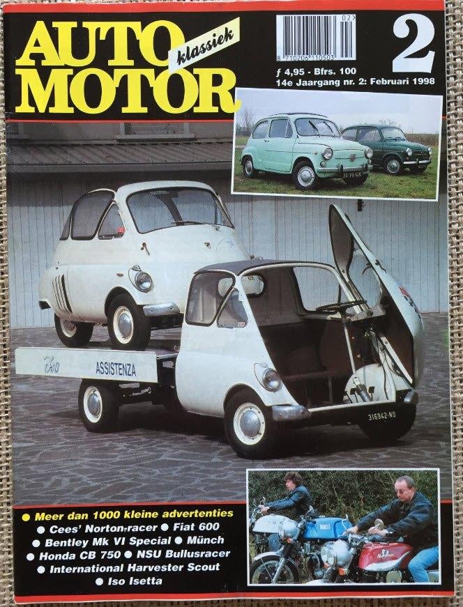 AMK: NSU Bullus, ISO ISetta, MGF, Fiat 600, Honda CB 750, Ophalen of Verzenden, Zo goed als nieuw, Algemeen