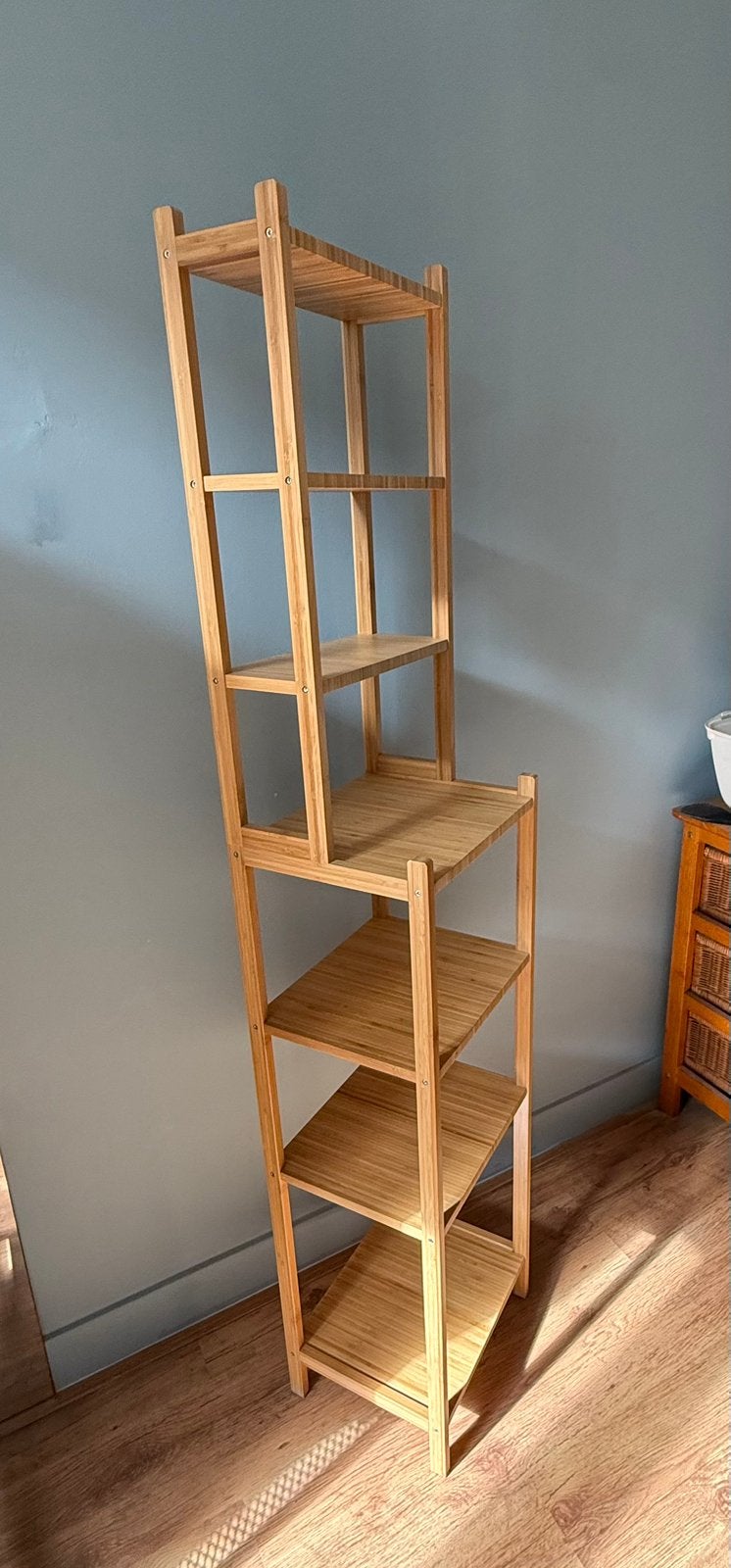 Bamboe rek / shelving unit (IKEA RÅGRUND), Ophalen of Verzenden, Zo goed als nieuw