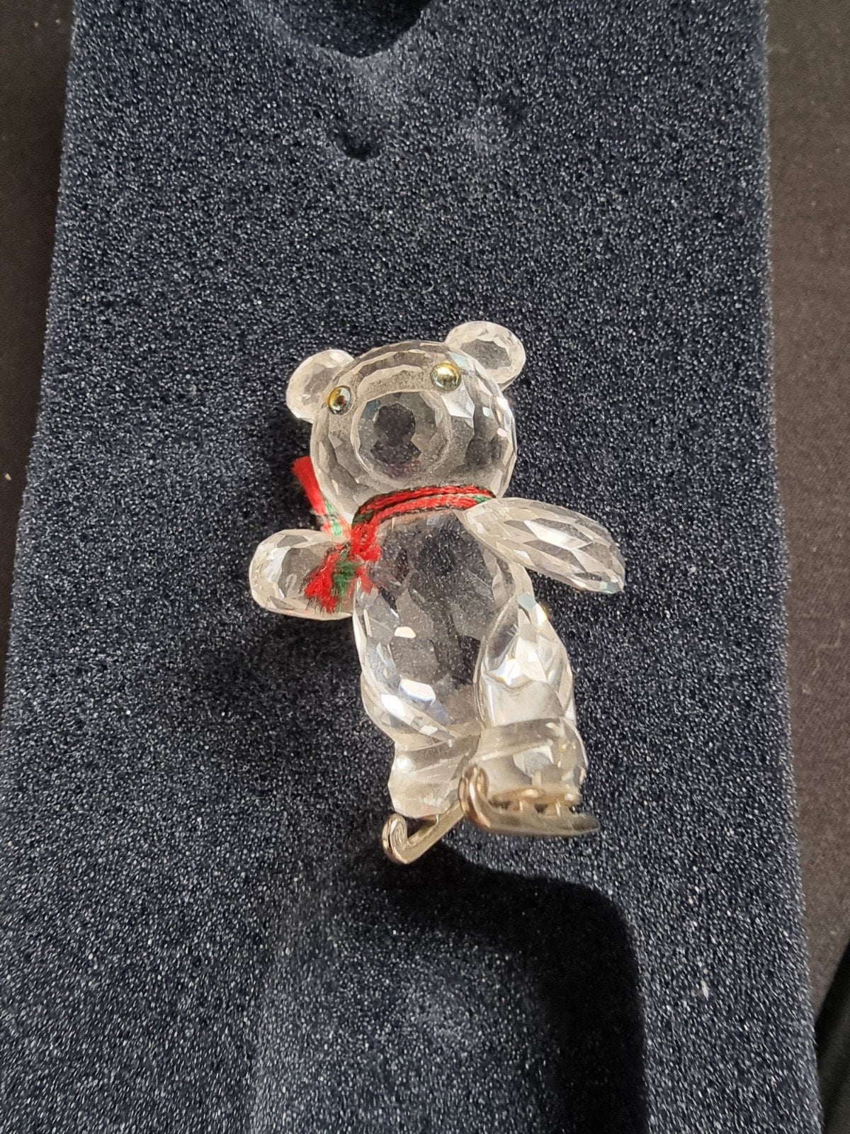 Swarovski Kristal IJsbeer met Schaatsen en Sjaal, Verzamelen, Ophalen of Verzenden, Zo goed als nieuw, Figuurtje