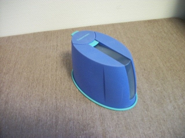 Tupperware Voorraadbus ( blauw/groen, 1,2 liter ), Ophalen of Verzenden, Gebruikt, Blauw, Beker of Kan