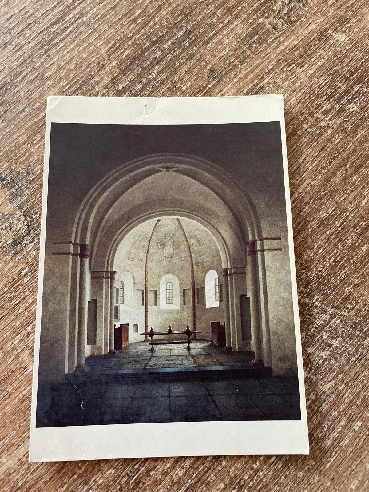 Ansichtkaart: De absis van de N.H. kerk in Bozum Fr., Ophalen of Verzenden, 1960 tot 1980, Gelopen, Friesland