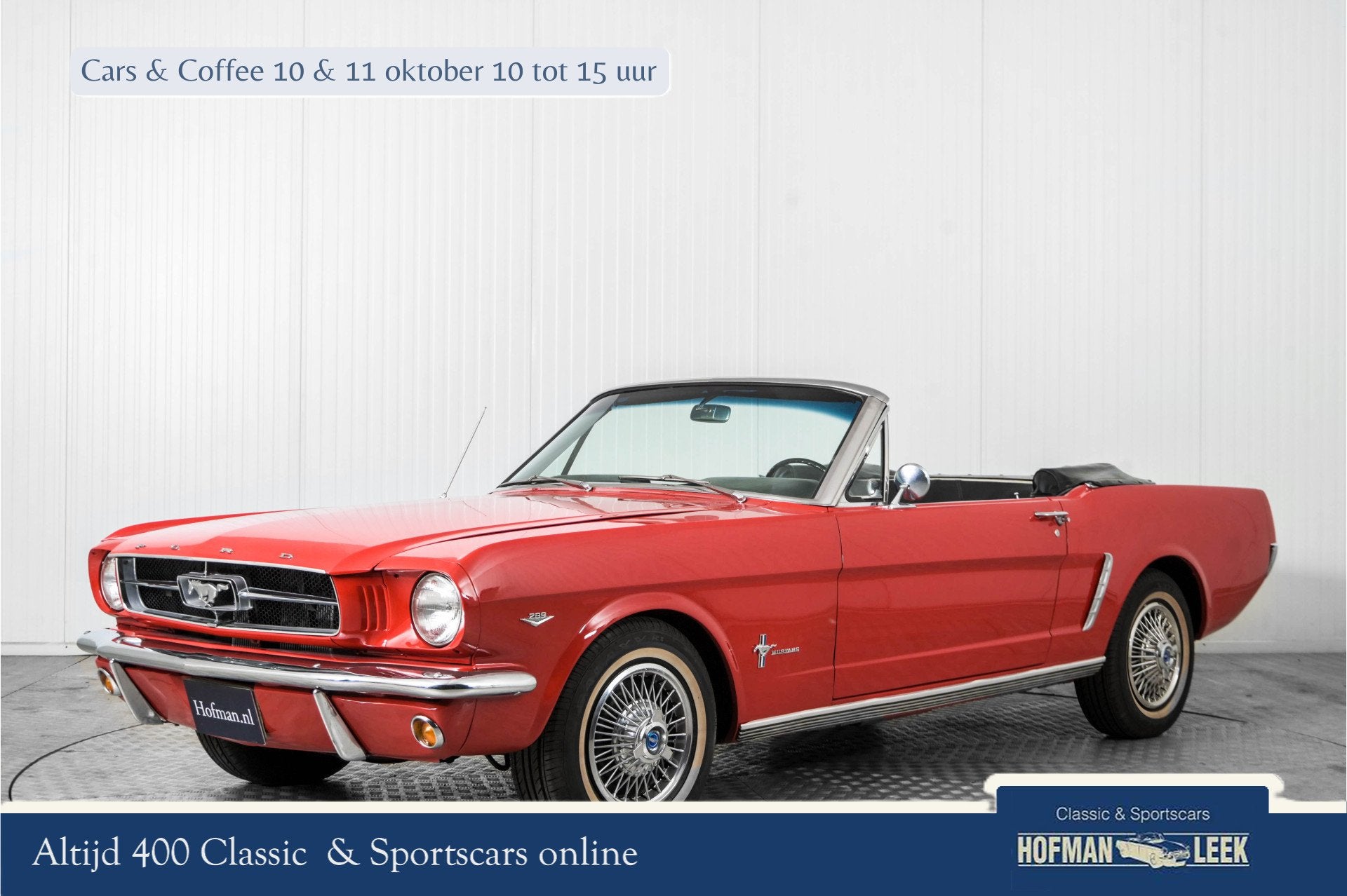 Ford Mustang 289 V8 automaat cabriolet (bj 1965), Auto's, Automaat, Gebruikt, 8 cilinders, Cabriolet