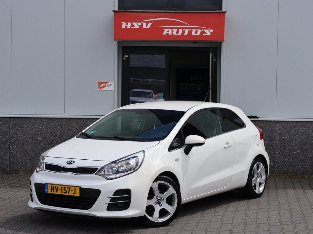 Kia Rio 1.2 CVVT DynamicLine airco LM *109.000km org NL*, Auto's, Kia, 450 kg, Euro 6, 4 cilinders, Wit