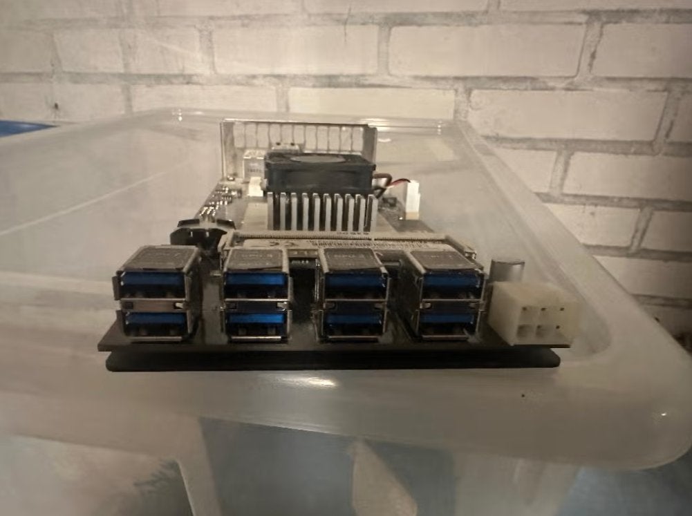 RebTech Mining Moederbord, Computers en Software, Ophalen of Verzenden, Zo goed als nieuw, AMD